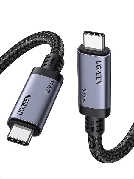 UGREEN USB4 Gen4 80Gbps 240W USB-C Cable 1m — Best high-speed data