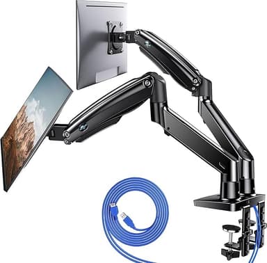 HUANUO HNDS6 Dual Monitor Gas Spring Arm Mount — Best value